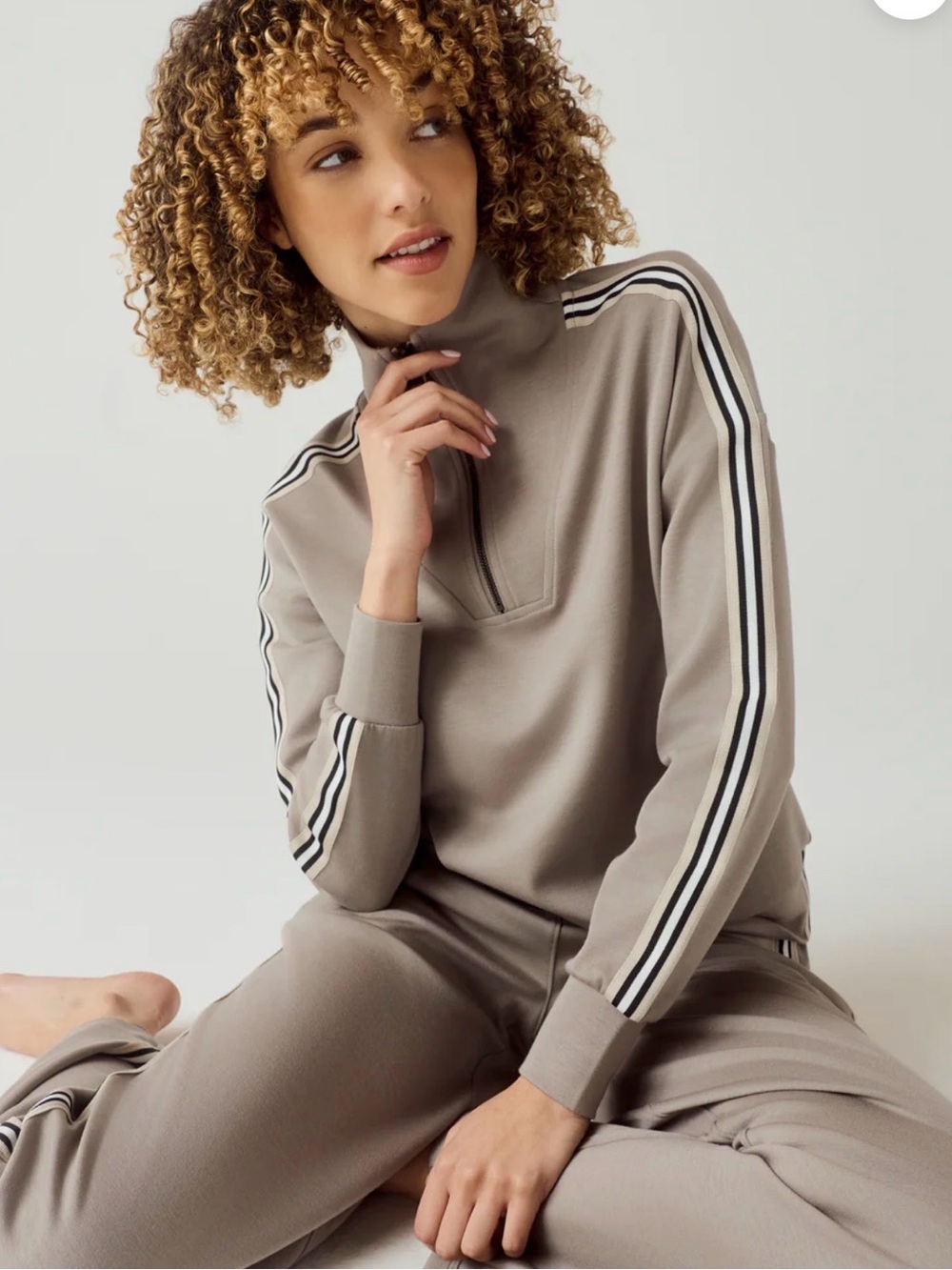 Alp N Rock Kinsley Half Zip Pullover Fossil Medium